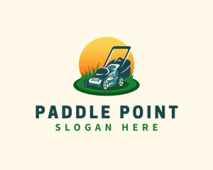 Lawn Grass Mower logo design