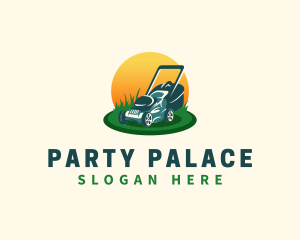 Lawn Grass Mower logo design