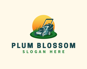 Lawn Grass Mower logo design