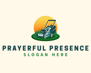 Lawn Grass Mower logo design