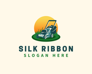 Lawn Grass Mower logo design