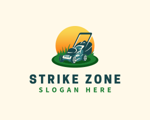 Lawn Grass Mower logo design