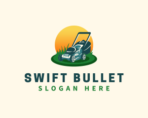 Lawn Grass Mower logo design