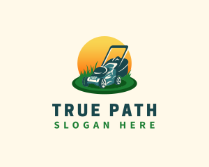 Lawn Grass Mower logo design