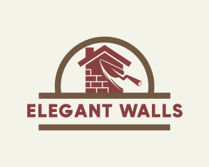 Home Brick Wall Construction logo design