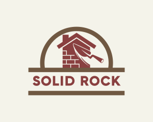 Home Brick Wall Construction logo design