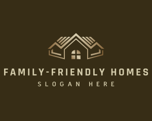 Roofing Residence Construction logo design