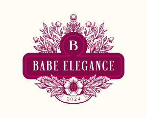 Feminine Floral Boutique logo design