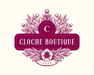 Feminine Floral Boutique logo design