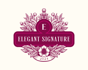 Feminine Floral Boutique logo design