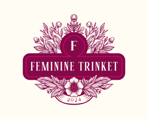 Feminine Floral Boutique logo design