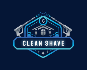 Pressure Washer Cleaning logo design