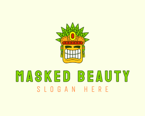 Historical Tribal Mask logo design