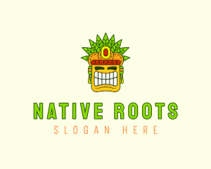 Historical Tribal Mask logo design