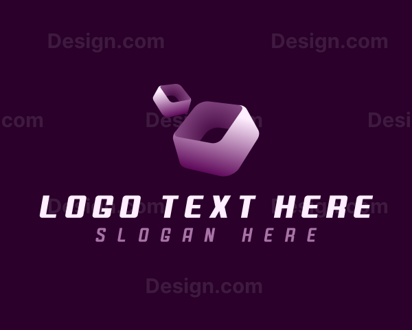 3D Futuristic Cube Logo