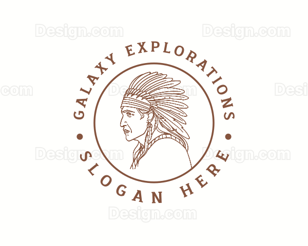 Native American Man Logo