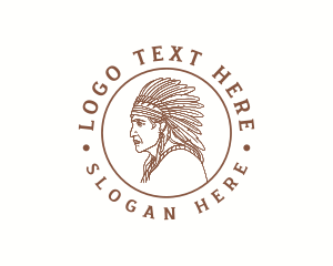 Native American Man logo