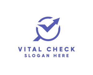 Statistics Finder Check logo design