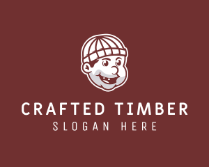 Retro Lumberjack Man  logo design