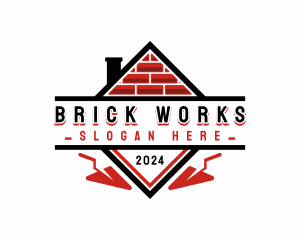 Brick Trowel Construction logo design