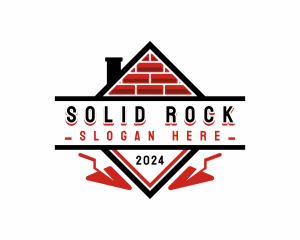 Brick Trowel Construction logo design