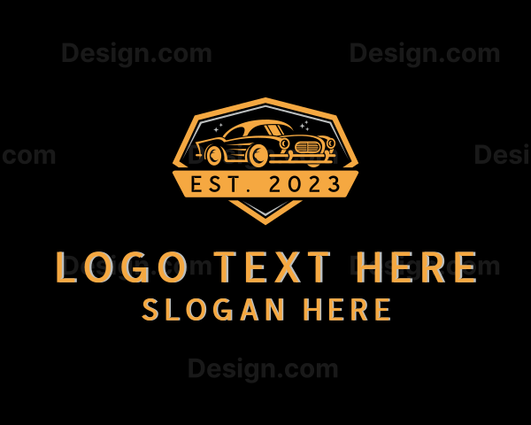 Classic Car Auto Detailing Logo