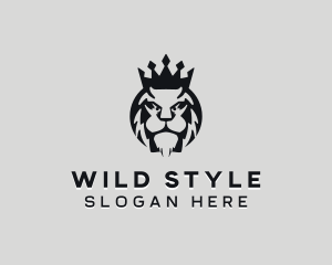 Wild Lion Crown logo design