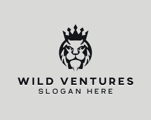 Wild Lion Crown logo design