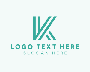 Modern Generic Letter K logo