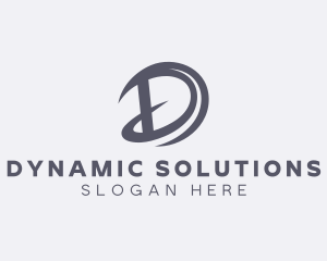 Logistics Delivery Courier Letter D logo design