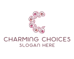 Flower Styling Letter C logo