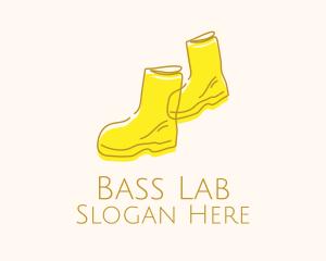 Yellow Rain Boots logo design