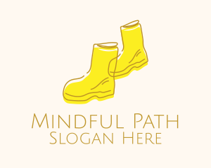 Yellow Rain Boots logo design