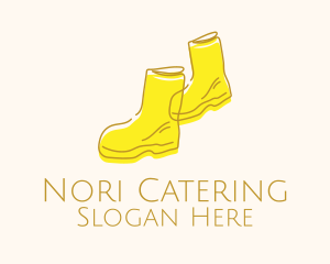 Yellow Rain Boots logo design