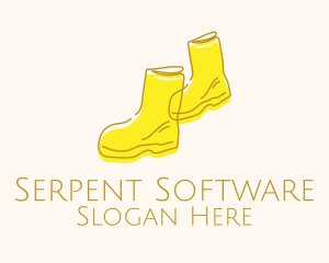 Yellow Rain Boots logo design