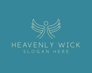 Heaven Angel Wings logo design