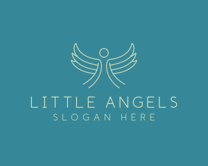 Heaven Angel Wings logo design