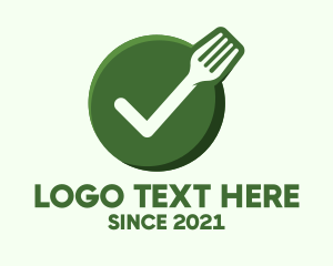 Food - Vegan Food Check logo design
