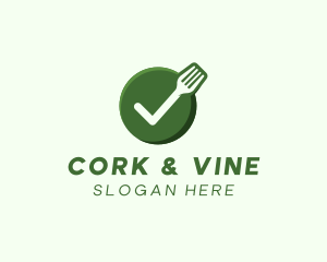 Vegan Food Check logo design