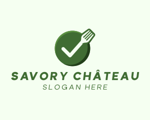 Vegan Food Check logo design