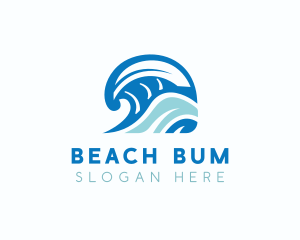 Wave Sea Tourism logo design