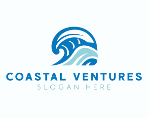 Wave Sea Tourism logo design