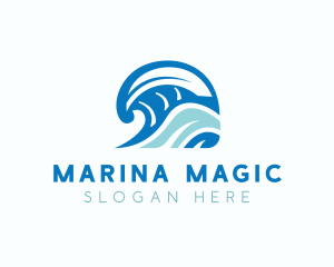 Wave Sea Tourism logo design