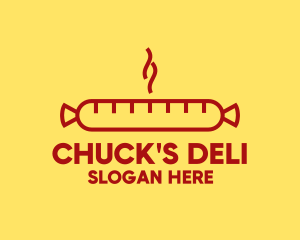 Hot Sausage Deli logo design