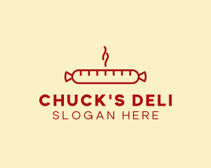 Hot Sausage Deli logo design