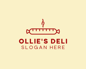 Hot Sausage Deli logo design