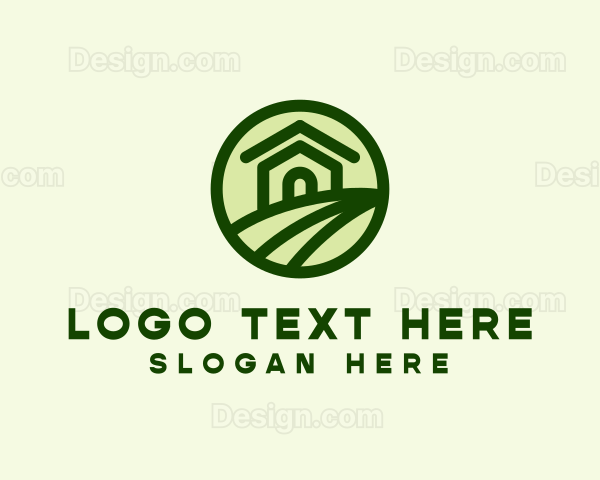 Farmhouse Farm Landscape Logo