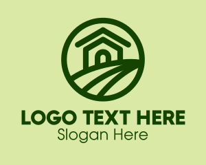 Rental - Green Farmhouse Farm logo design