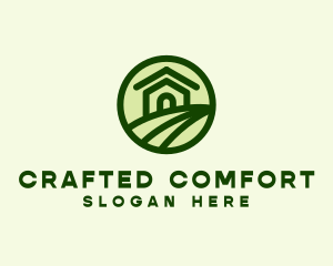 Farmhouse Farm Landscape logo design