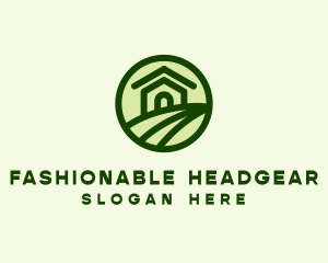 Farmhouse Farm Landscape logo design